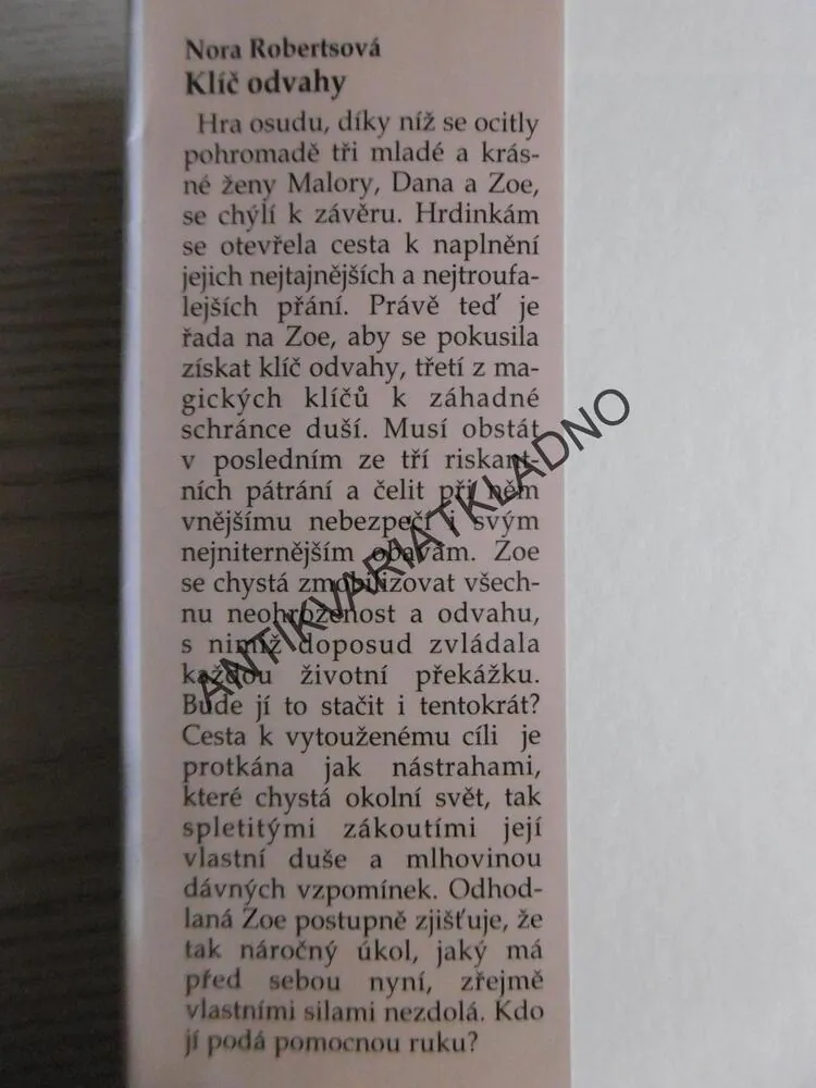 KLÍČ ODVAHY, NORA ROBERTSOVÁ, **an