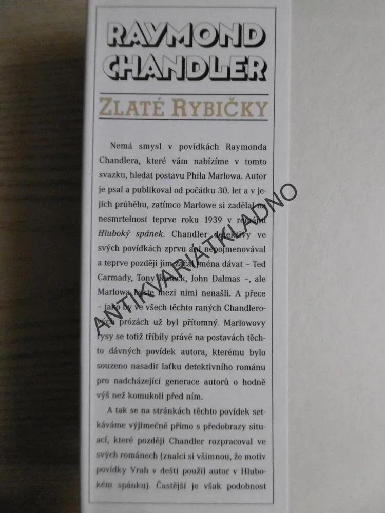 ZLATÉ RYBIČKY, RAYMOND CHANDLER, **an