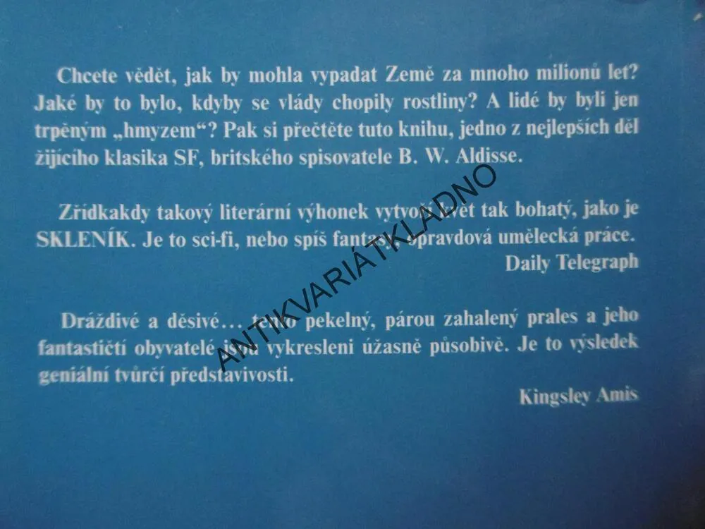 SKLENÍK, BRIAN W. ALDISS, **an