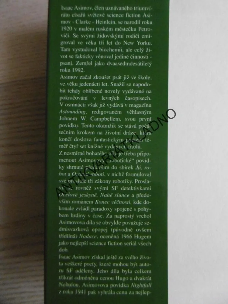 POZITRONOVÝ MUŽ, ISAAC ASIMOV, ROBERT SILVERBERG, **an