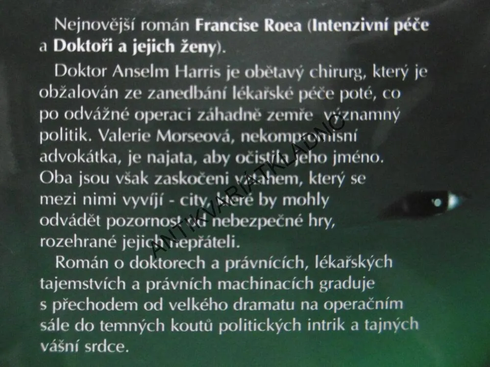 NEBEZPEČNÉ PRAKTIKY, FRANCIS ROE, **an