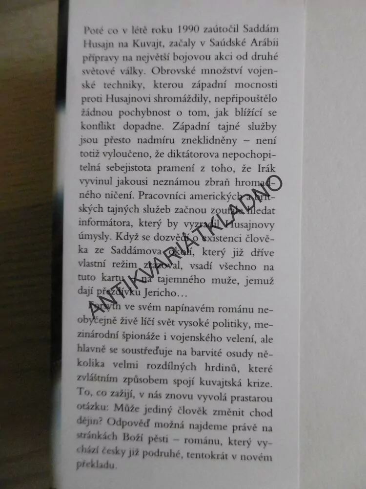 BOŽÍ PĚST, FREDERICK FORSYTH, **an