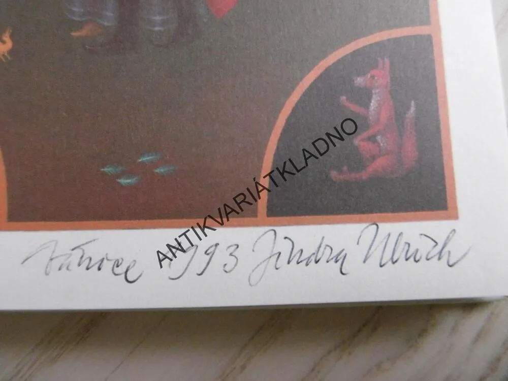 ZAKLETÝ SULTÁN, ARABSKÉ POHÁDKY, AUTOGRAM ILUSTRÁTORA - JINDŘICH ULRICH, **an