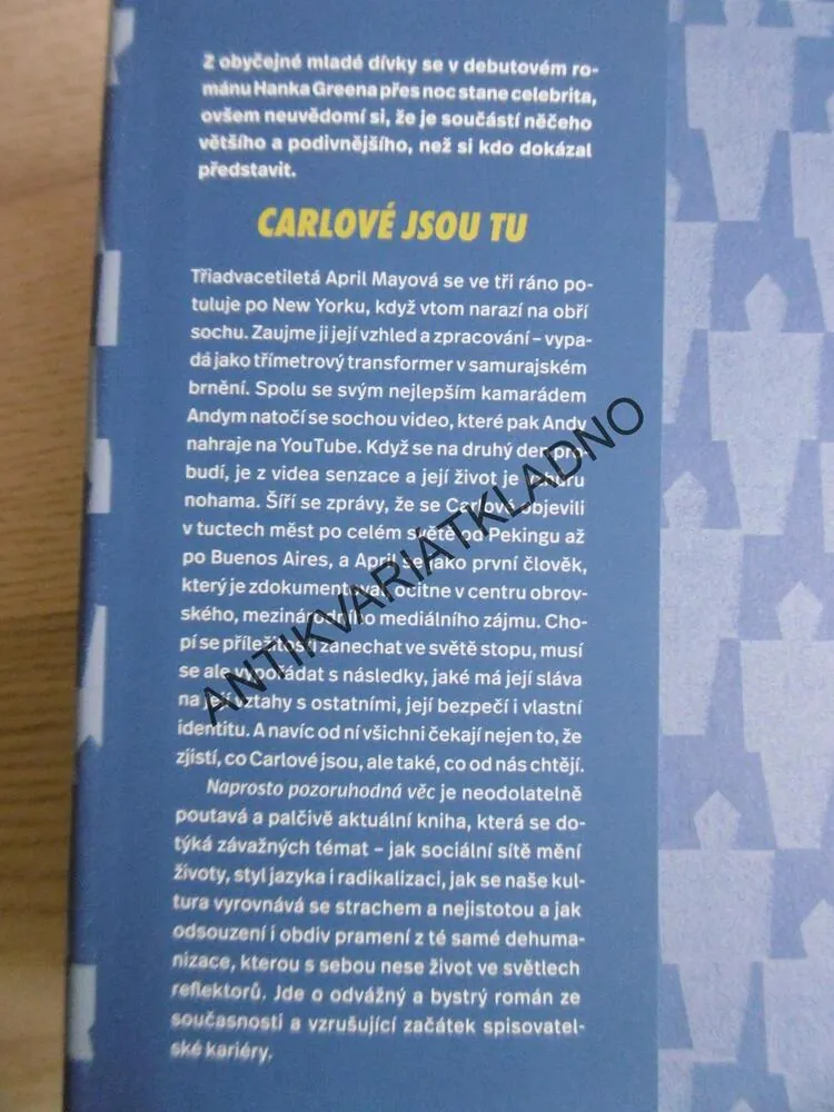 NAPROSTO POZORUHODNÁ VĚC, HANK GREEN, **an