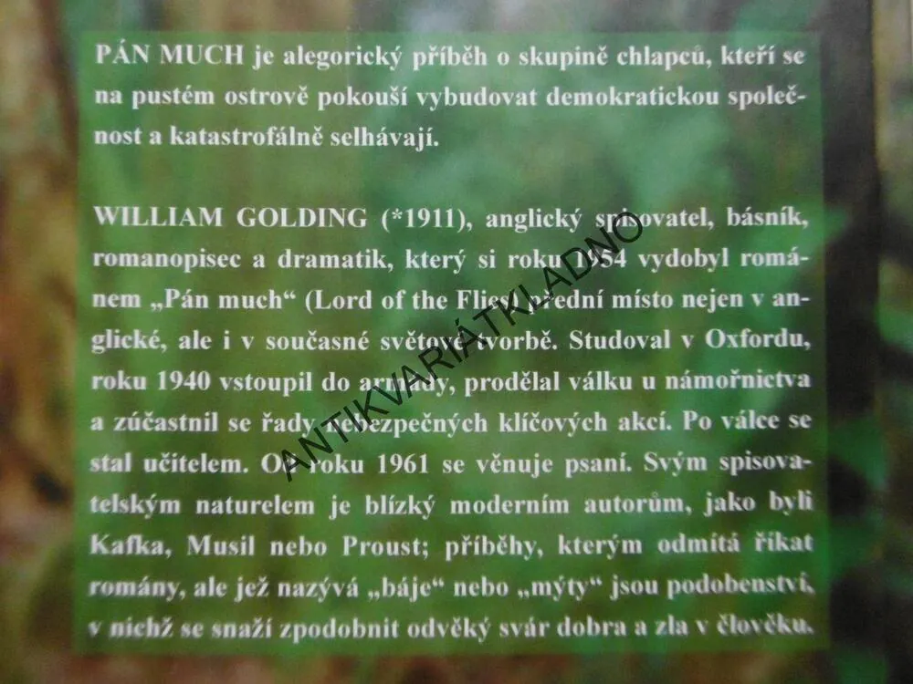 PÁN MUCH, WILLIAM GOLDING,  **an