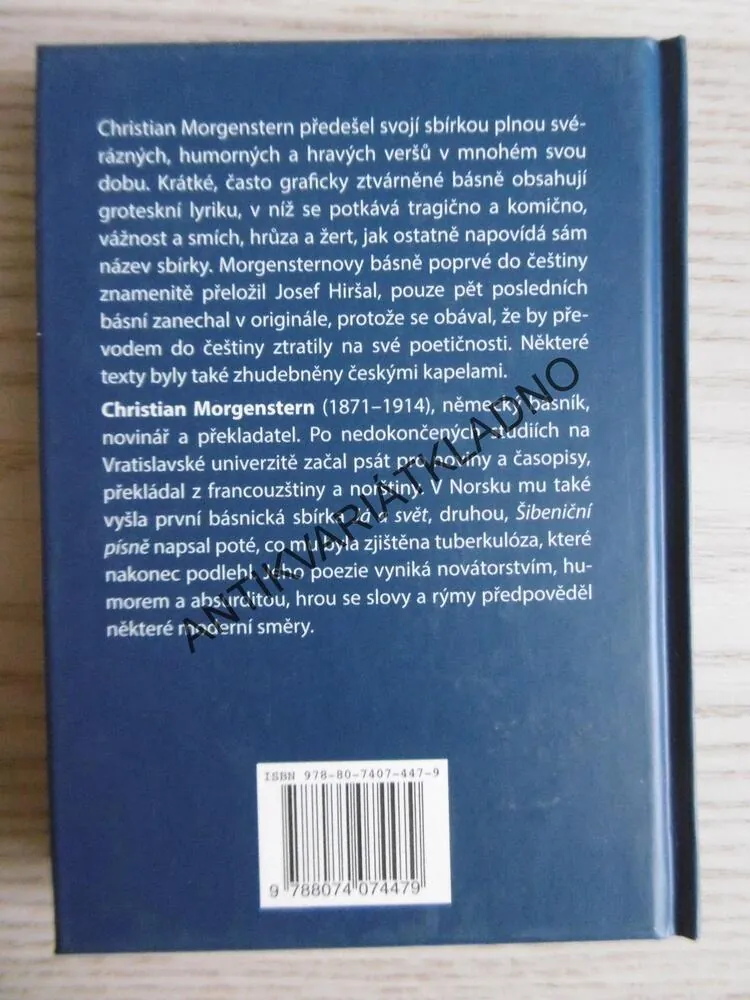 ŠIBENIČNÍ PÍSNĚ, CHRISTIAN MORGENSTERN, **an