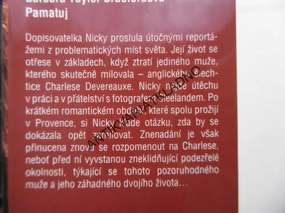 PAMATUJ, BARBARA TAYLOR BRADFORDOVÁ, **an