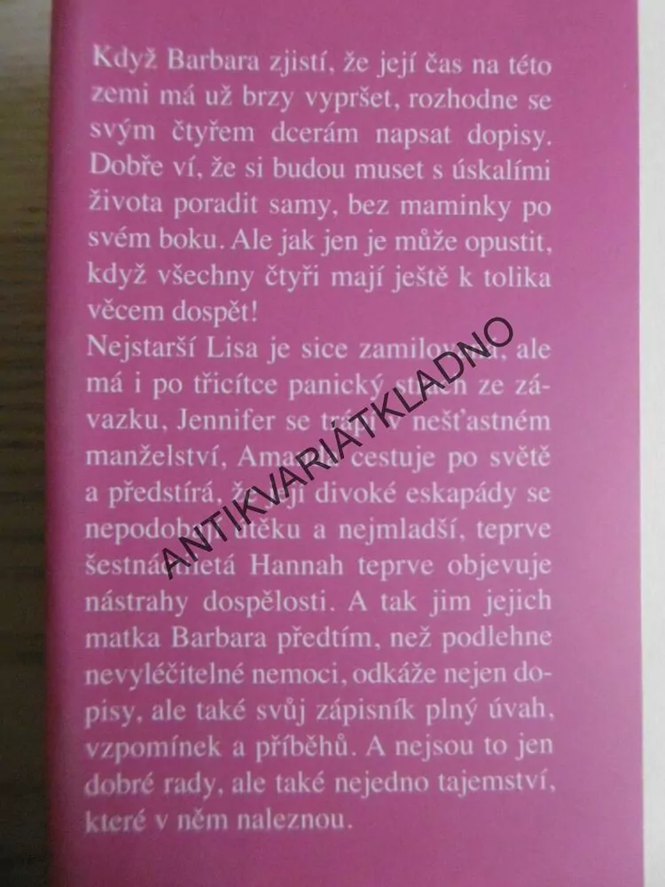 CO BY MÉ DCERY MĚLY VĚDĚT, ELIZABETH NOBLEOVÁ, **an