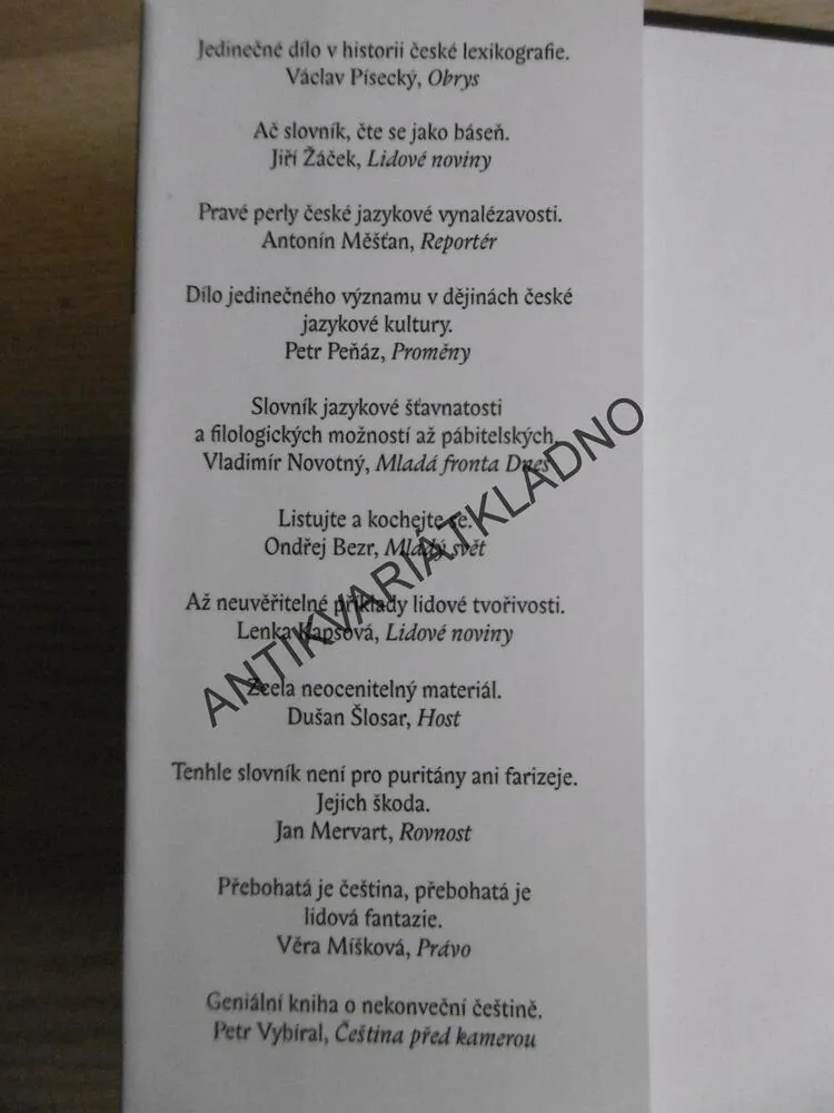 ŠMÍRBUCH JAZYKA ČESKÉHO, PATRIK OUŘEDNÍK, **an