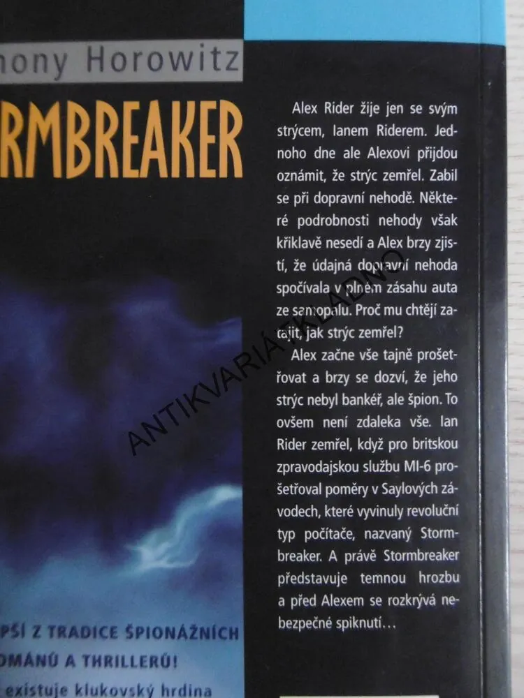 STORMBREAKER, AGENT 0014 ALEX RIDER, ANTHONY HOROWITZ, **an