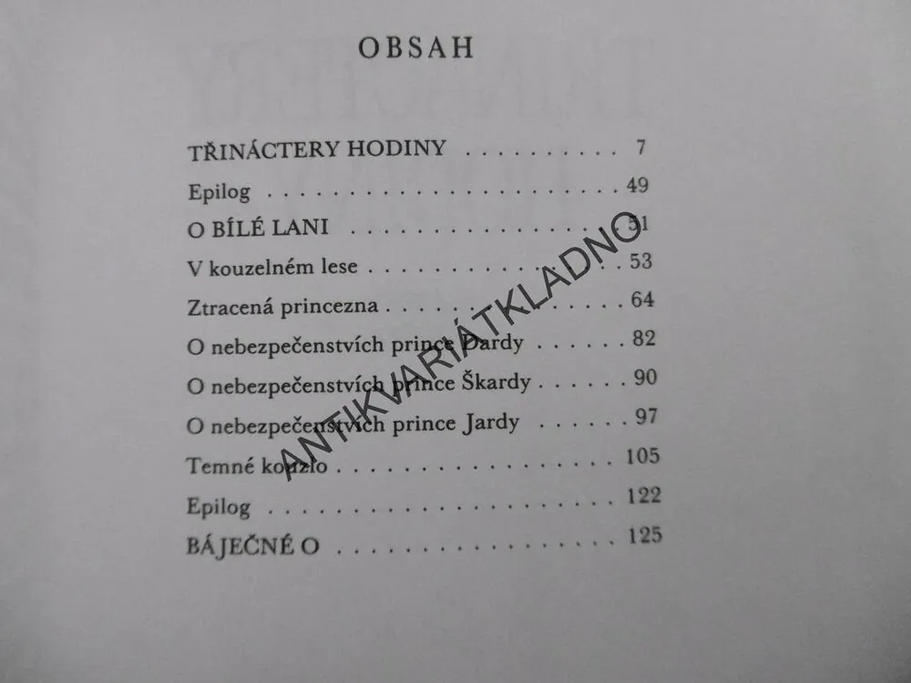 TŘINÁCTERY HODINY, JAMES THURBER, VÁCLAV KABÁT,**an