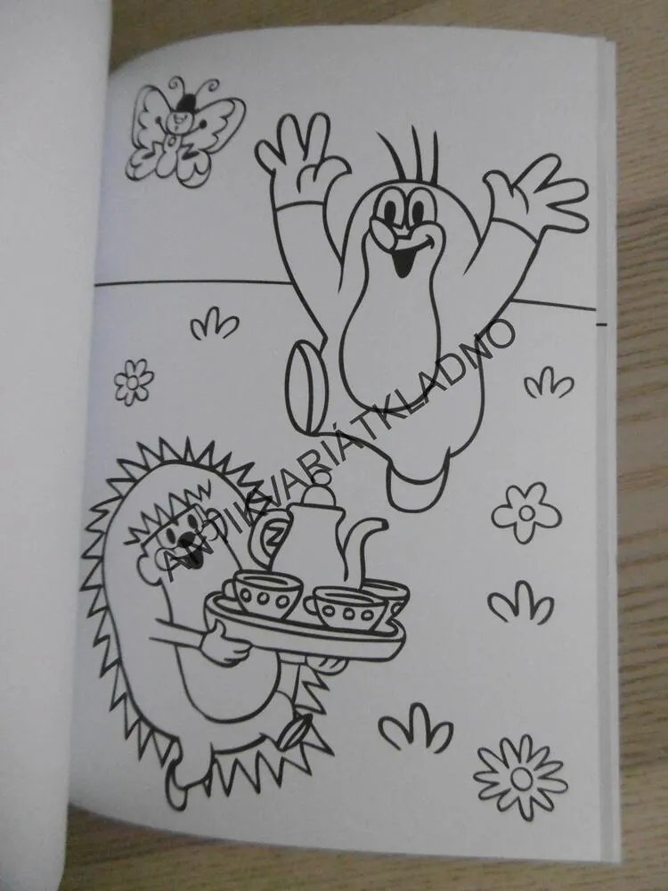 KRTEK, ZDENĚK MILER, OMALOVÁNKY NA VODOVÉ BARVY, **an