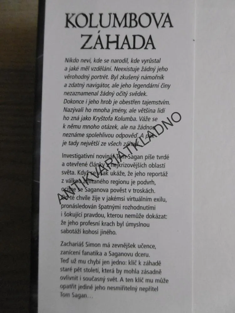 KOLUMBOVA ZÁHADA, STEVE BERRY, **an