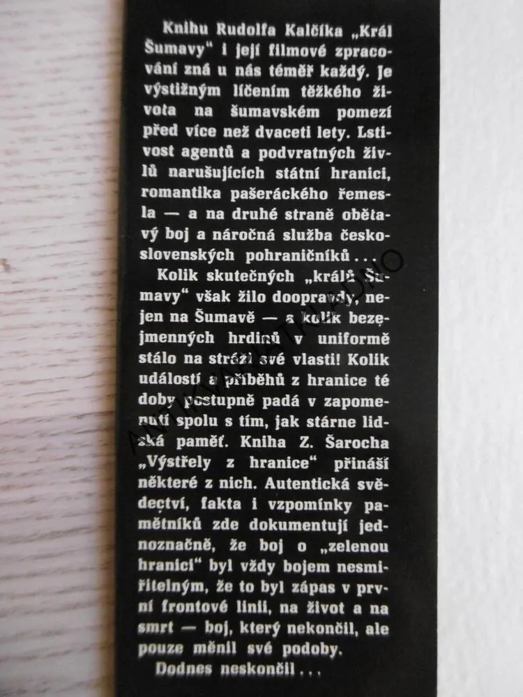 VÝSTŘELY Z HRANICE, Z. ŠAROCH, **an