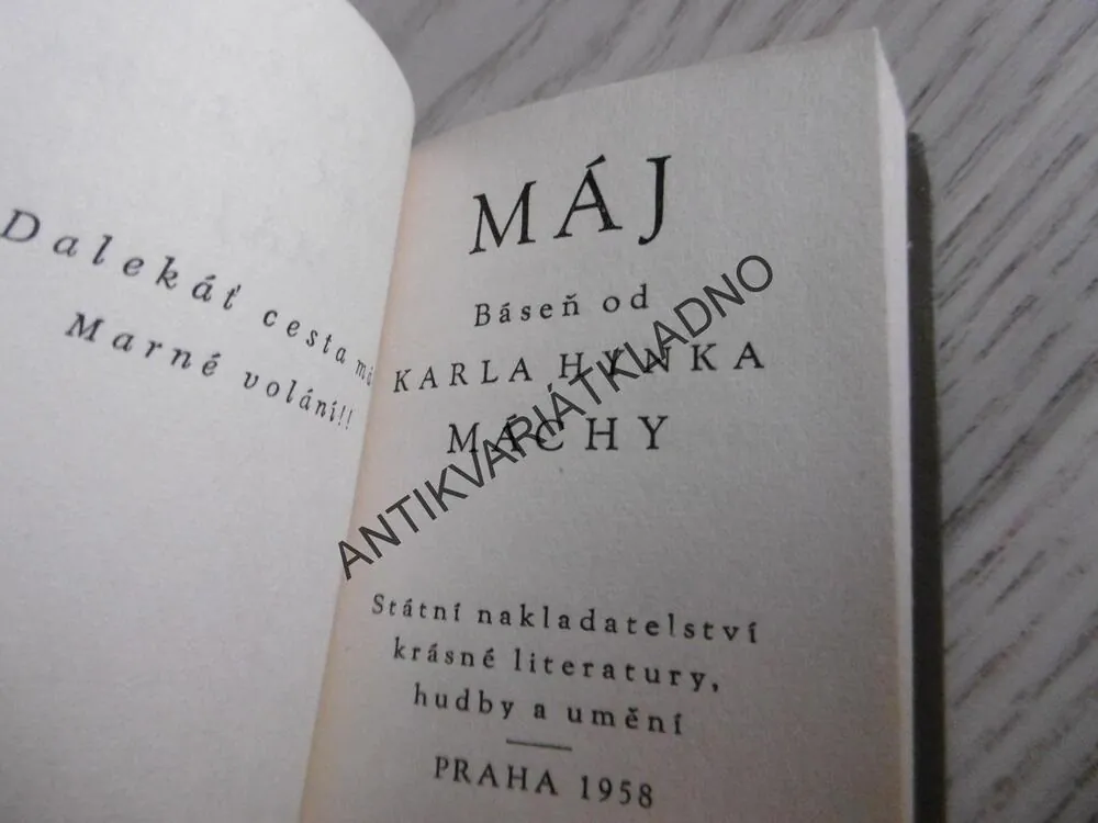 MÁJ, KAREL HYNEK MÁCHA
