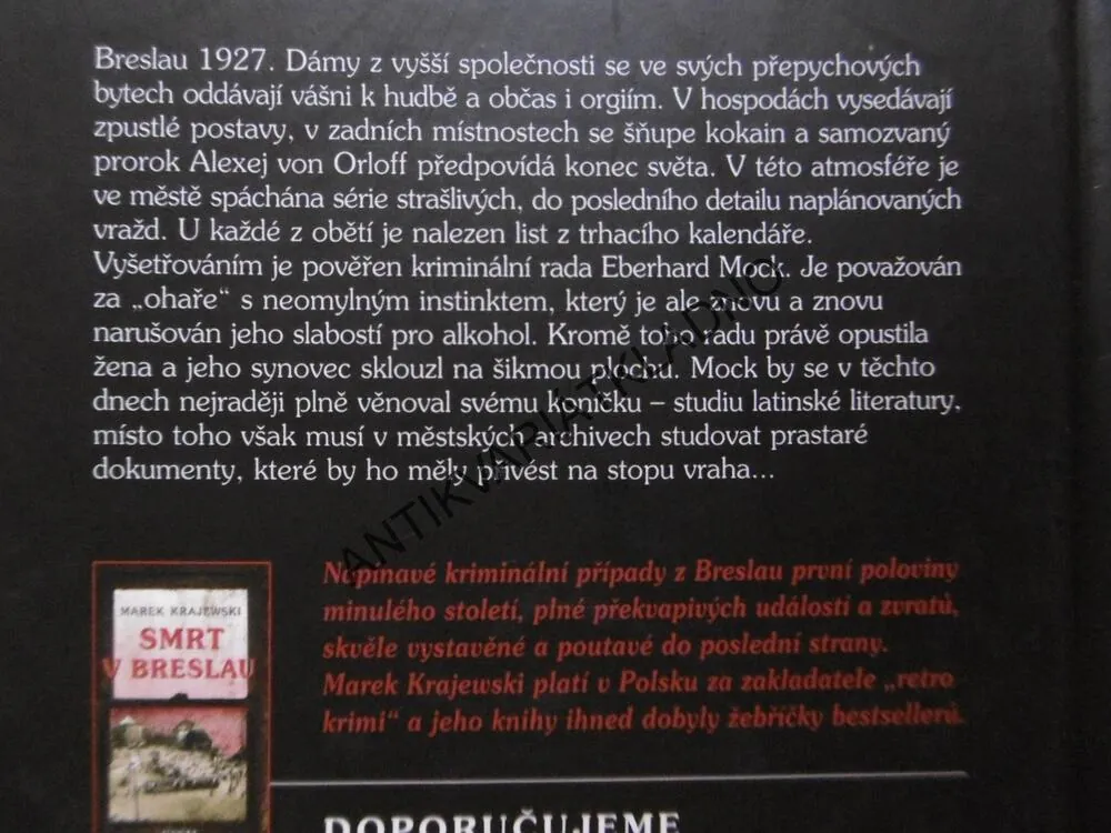 KONEC SVĚTA V BRESLAU, MAREK KRAJEWSKI, **an
