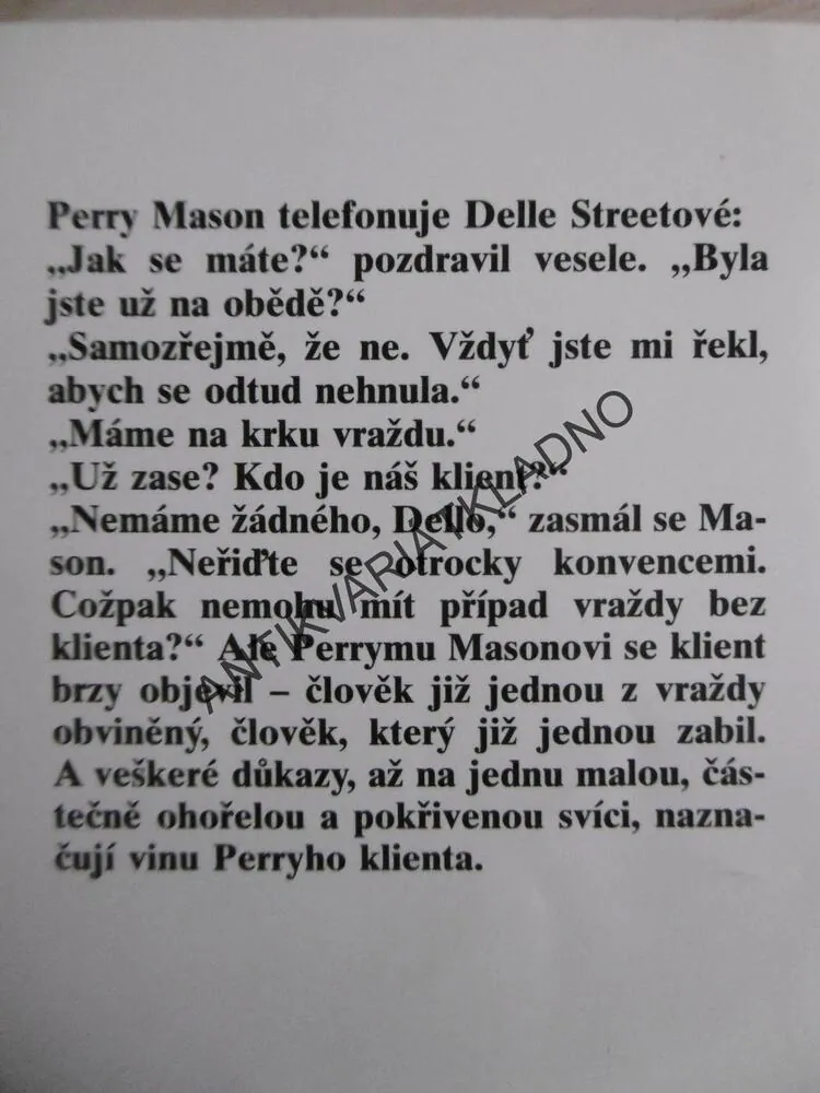 PŘÍPAD KŘIVÉ SVÍCE, ERLE STANLEY GARDNER, **an