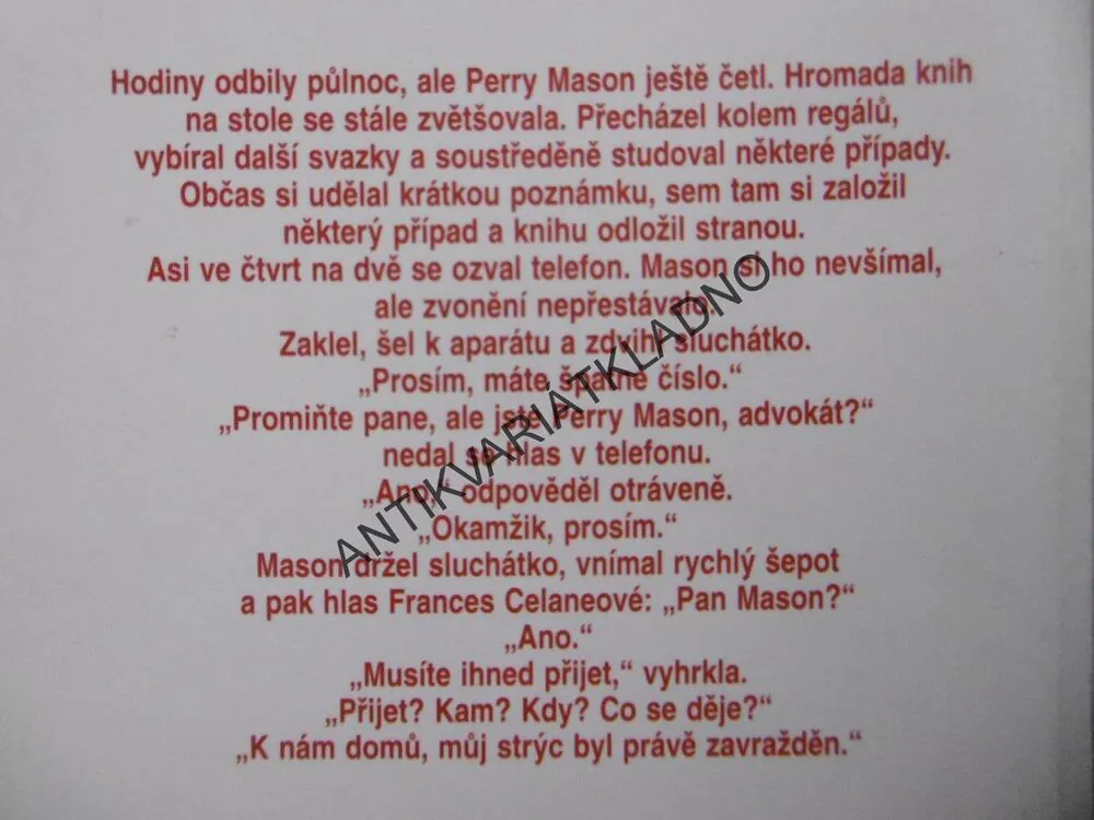 PERRY MASON A PALIČATÁ SLEČNA, ERLE STANLEY GARDNER, **an