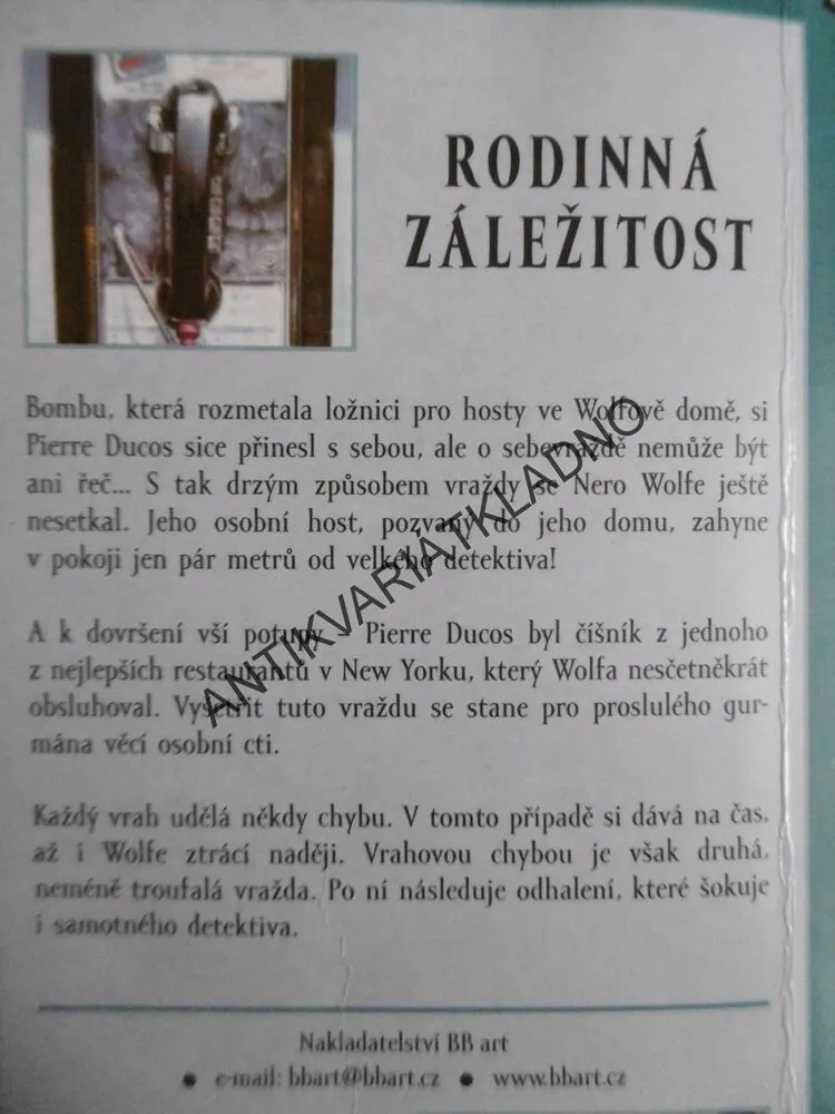RODINNÁ ZÁLEŽITOST, REX STOUT, **an