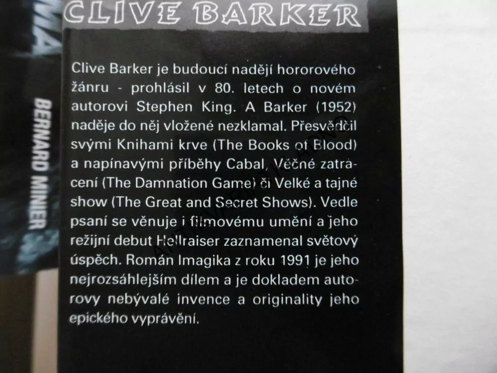 IMAGIKA II., CLIVE BARKER, **an