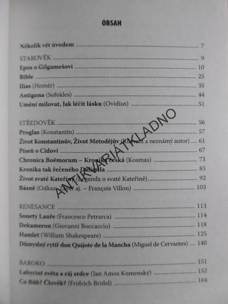 PRŮVODCE DÍLY SVĚTOVÉ A ČESKÉ LITERATURY, MILADA CALTÍKOVÁ, BOHUSLAV HOFFMANN