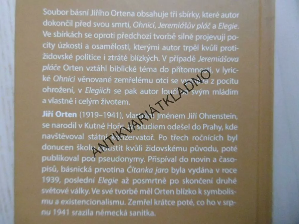 DVOJITÁ TMA, JIŘÍ ORTEN, **an