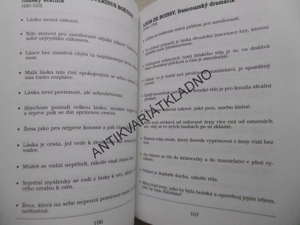 DIXI!, MOUDRÉ RADY DO ŽIVOTA, NÁZORY NA LÁSKU, 2 DÍLY, **an