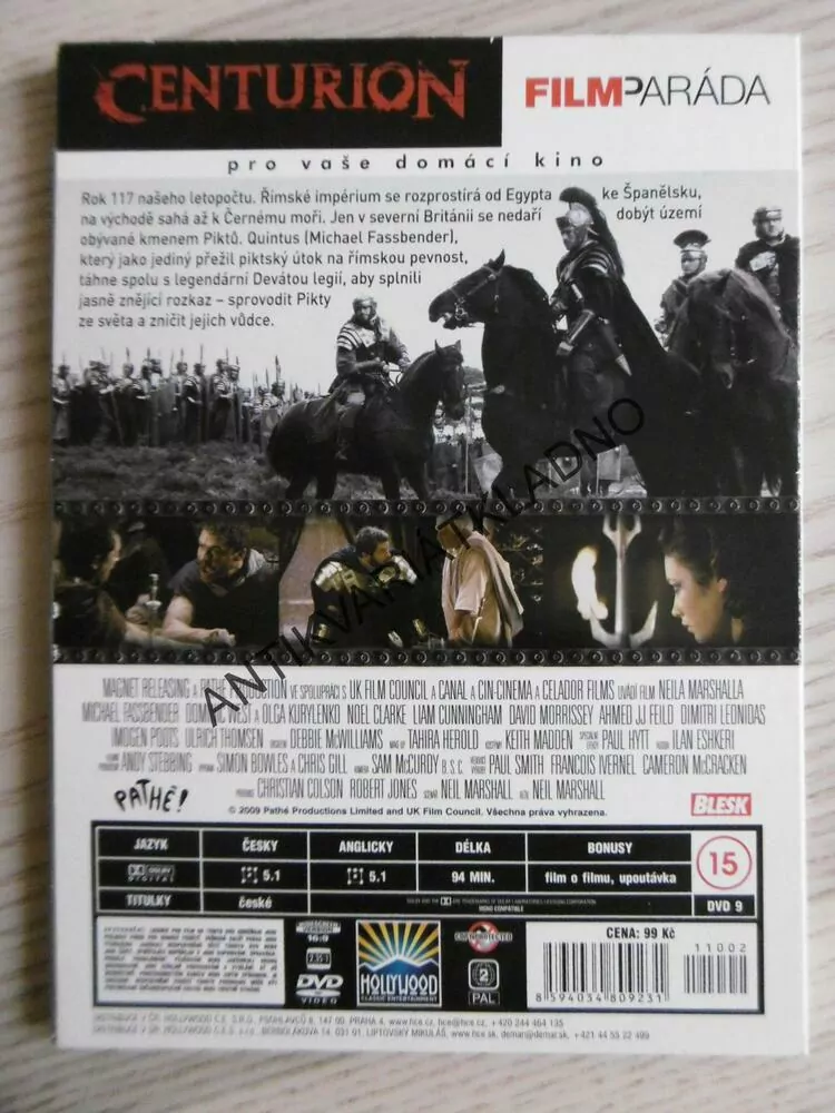 CENTURION, DVD FILM