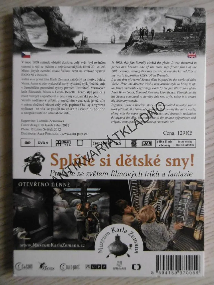 VYNÁLEZ ZKÁZY, KAEL ZEMAN, DVD FILM