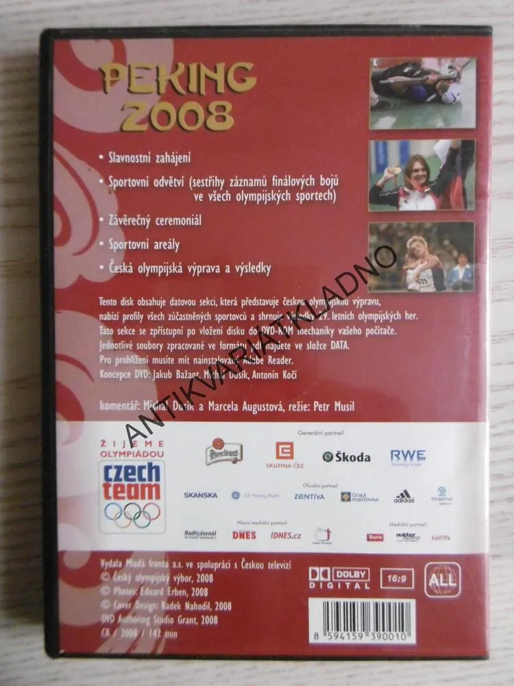 NEJHEZČÍ OKAMŽIKY - LOH PEKING 2008, DVD FILM