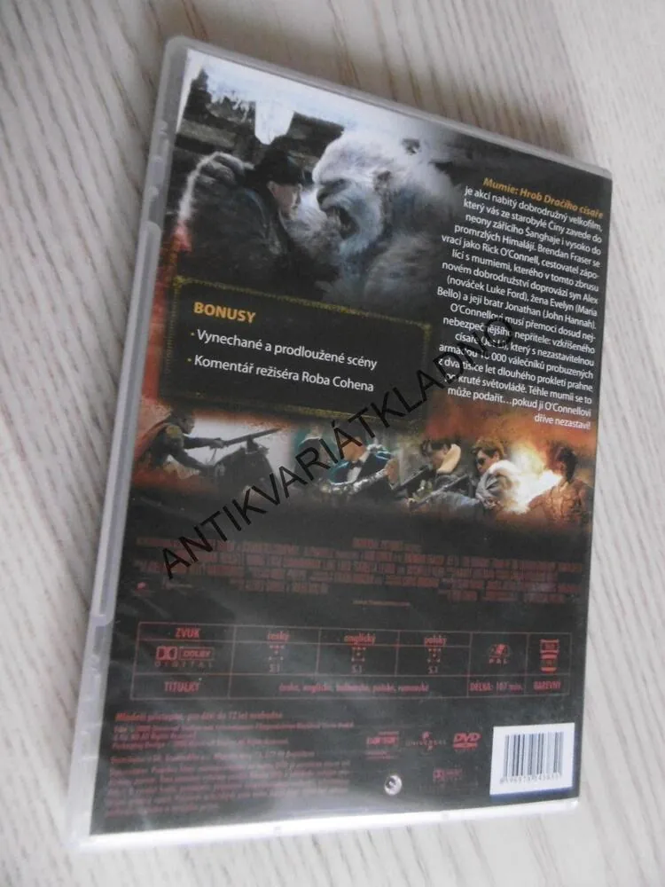 MUMIE, HROB DRAČÍHO CÍSAŘE, DVD FILM