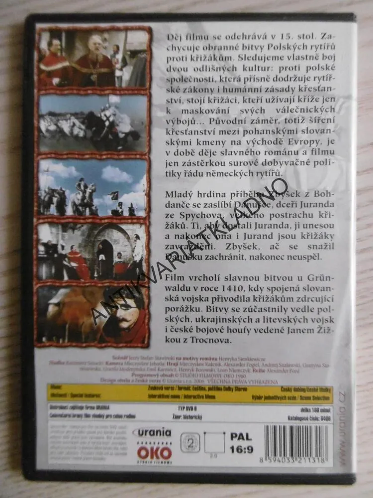 KŘIŽÁCI, DVD FILM