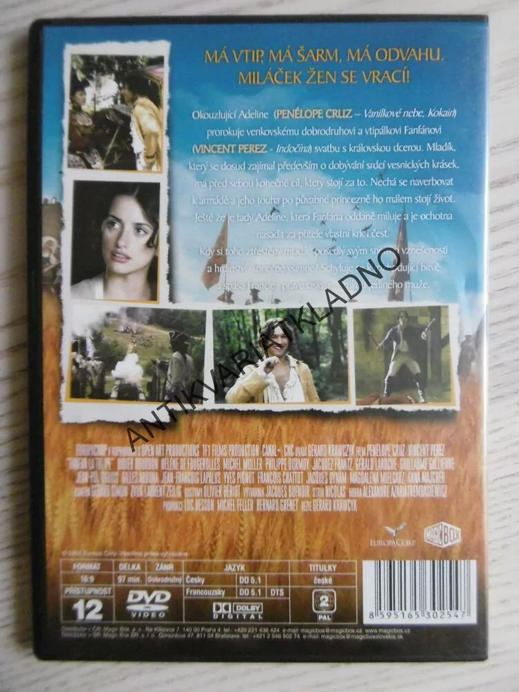 FANFÁN TULIPÁN, DVD FILM