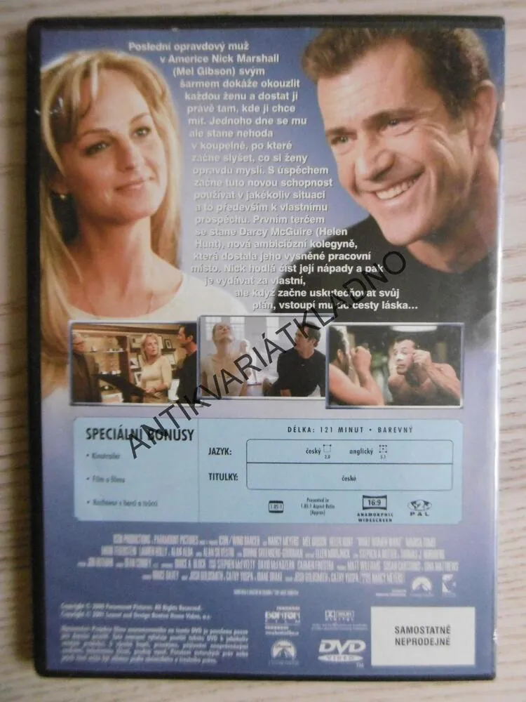 PO ČEM ŽENY TOUŽÍ, DVD FILM