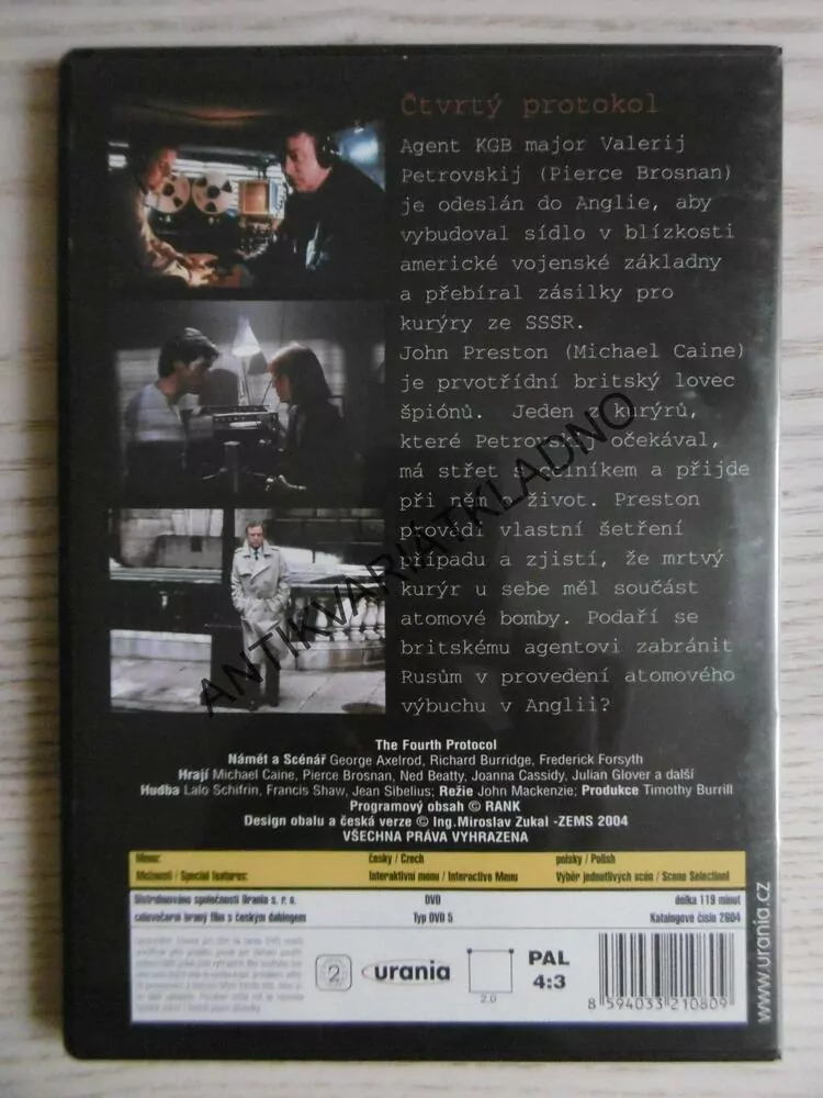 ČTVRTÝ PROTOKOL, DVD FILM