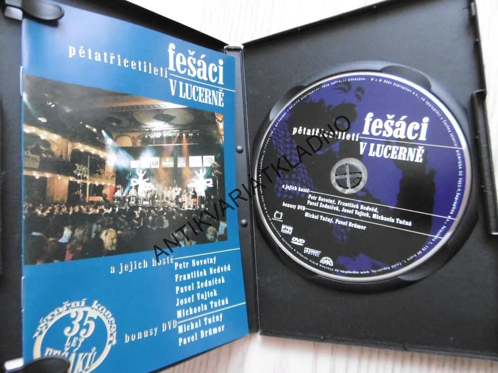 PĚTATŘICETILETÍ FEŠÁCI V LUCERNĚ, DVD HUDBA
