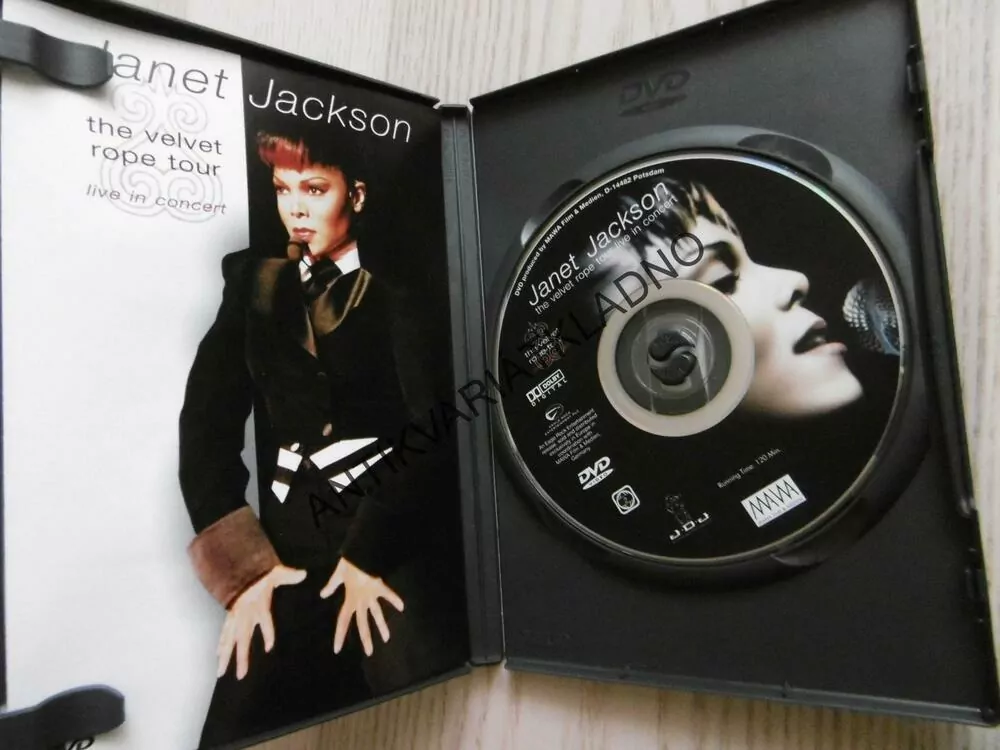 JANET JACKSON, THE VELVET ROPE TOUR, DVD HUDBA