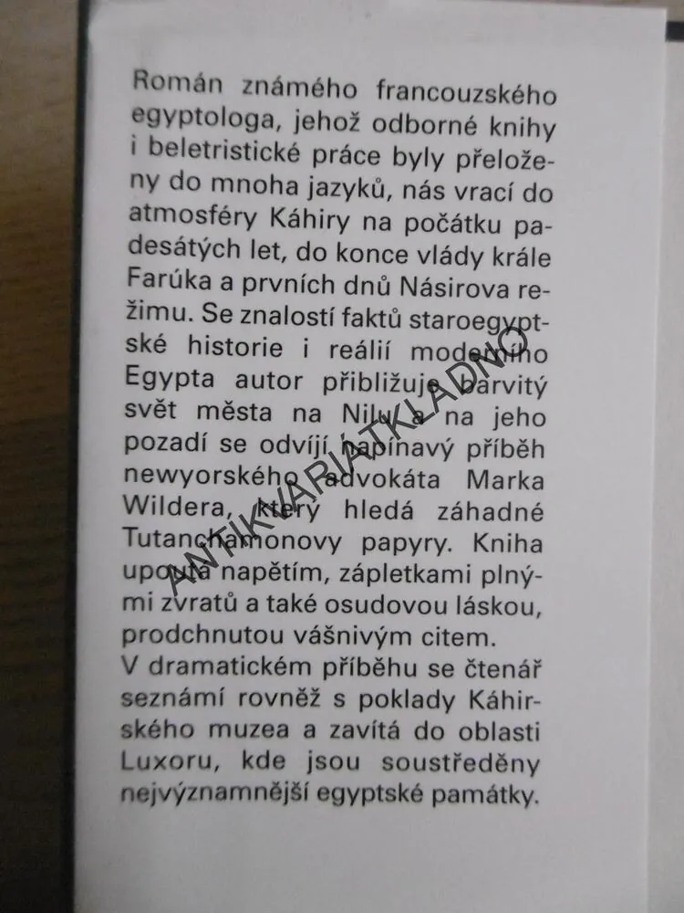 TUTANCHAMON, POSLEDNÍ TAJEMSTVÍ, CHRISTIAN JACQ, **an