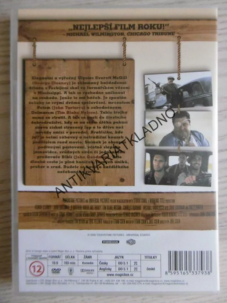 BRATŘÍČKU, KDE JSI?, DVD FILM