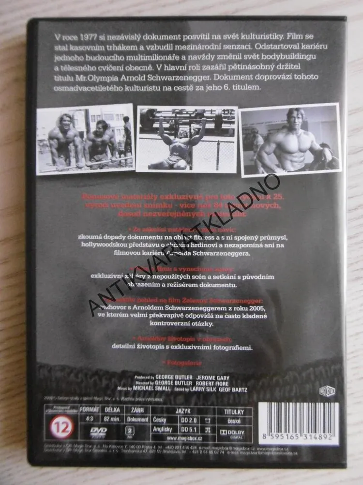 ŽELEZNÝ SCHWARZENEGGER, DVD FILM