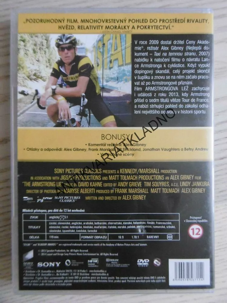 ARMSTRONGOVA LEŽ, DVD FILM