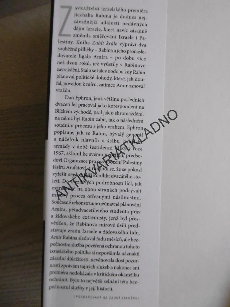 ZABITÍ KRÁLE, DAN EPHRON, **an