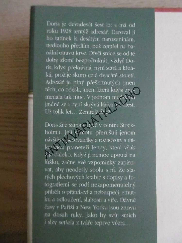 ČERVENÝ ADRESÁŘ, SOFIA LUNDBERGOVÁ, **an