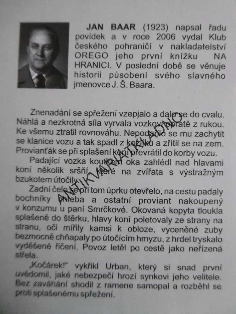 NA HRANICI DVOU SVĚTŮ, JAN BAAR