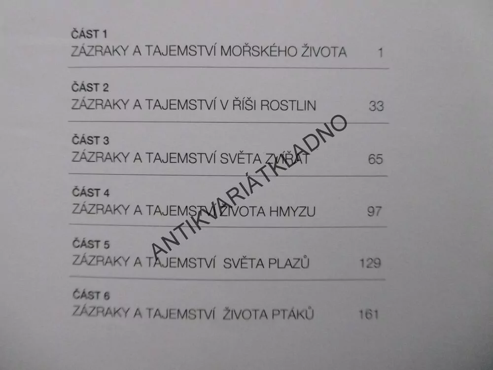 ZÁZRAKY A TAJEMSTVÍ V PŘÍRODĚ, USBORNE, **an