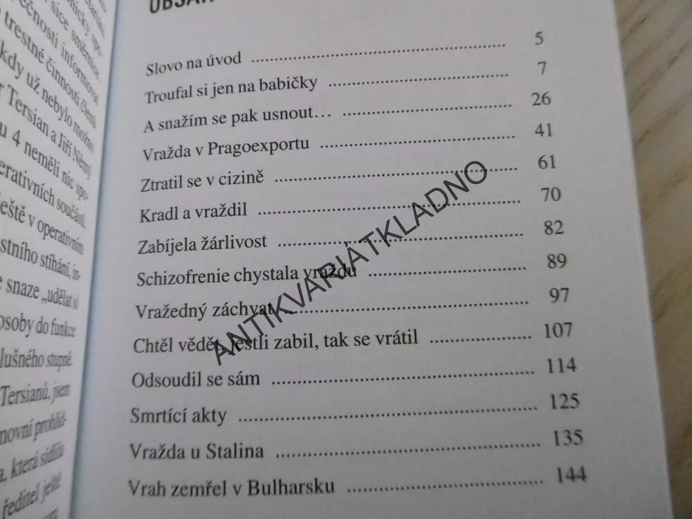 STARÉ PRAŽSKÉ VRAŽDY, MILAN VODŇANSKÝ, **an