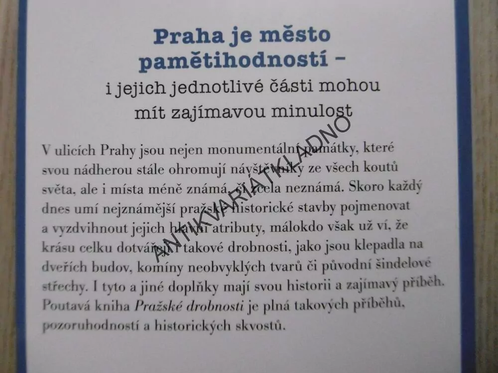 PRAŽSKÉ DROBNOSTI ANEB KOUZELNÉ MALIČKOSTI, STANISLAV SRNSKÝ, **an
