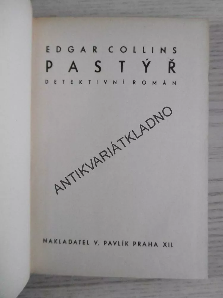 PASTÝŘ, EDGAR COLLINS, **an