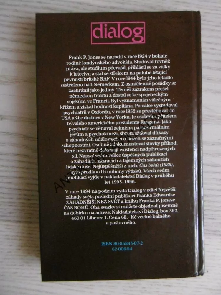 NEJVĚTŠÍ ZÁHADY SVĚTA, ZÁZRAČNÉ UDÁLOSTI, FRANK P. JONES, **an