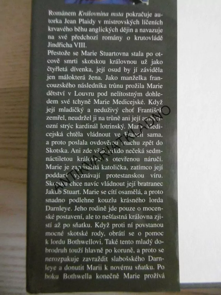 KRÁLOVNINA MSTA, JEAN PLAIDY, **an